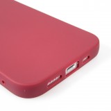 Coque iPhone 13 mini - Gel coeur - Rouge