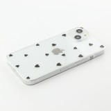 iPhone 13 Case Hülle - Gummi kleines Herz - Schwarz