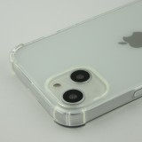 iPhone 13 Case Hülle - Gummi Transparent Gel Bumper mit extra Schutz für Ecken Antischock