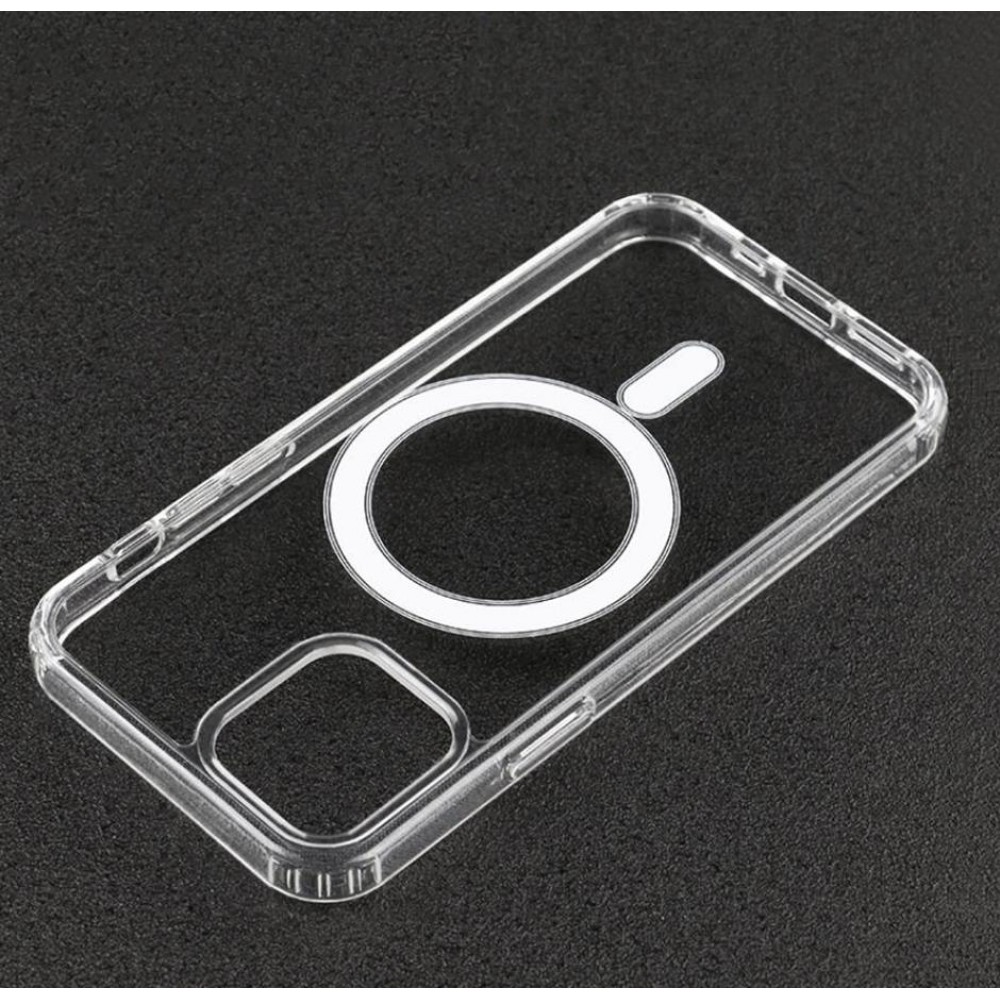 Hülle iPhone 13 - Gummi transparent MagSafe kompatibel