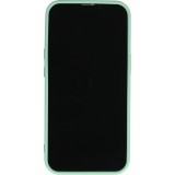 Coque iPhone 13 - Luxury Matelassé diamant - Turquoise