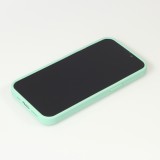 Coque iPhone 13 - Luxury Matelassé diamant - Turquoise