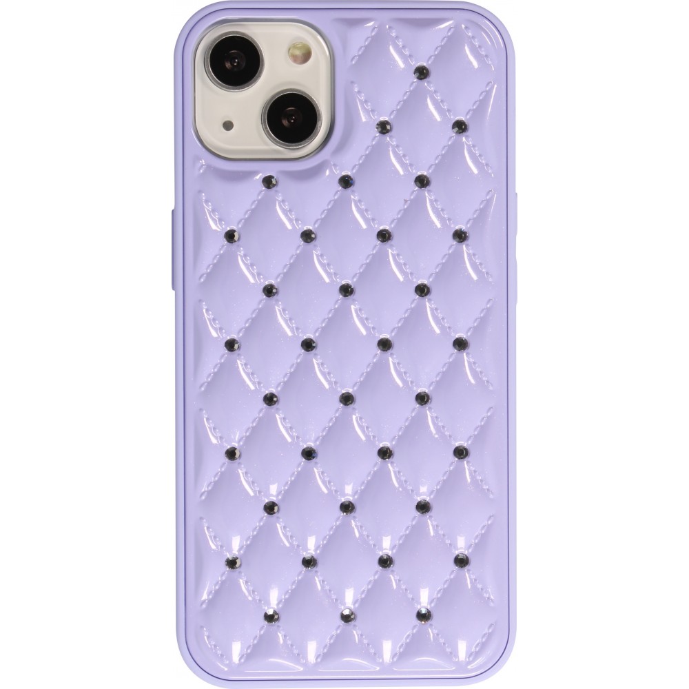 Hülle iPhone 13 - Luxury gewölbt Diamant - Violett