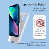 Coque iPhone 13 Pro - 15W batterie externe wireless power cover fast charging 8000mAh - Blanc