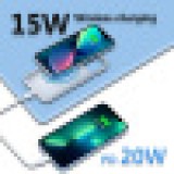 iPhone 13 Pro Case Hülle - 15W wireless Power Externe Batterie charging Cover Fast Charge 8000mAh - Blau