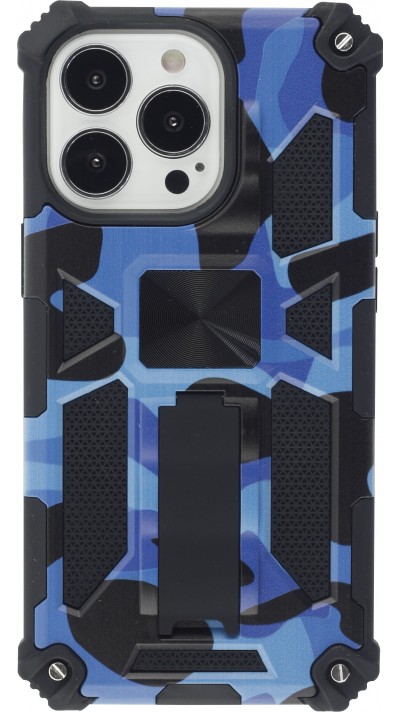 Coque iPhone 13 Pro - Armor Camo - Bleu foncé
