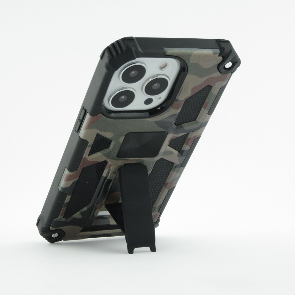 Coque iPhone 13 Pro Max - Armor Camo - Brun