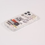 iPhone 13 Pro Max Case Hülle - Aufkleber Vintage Sticker Price-tag collage - Transparent