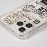 Coque iPhone 12 Pro Max - Autocollant Vintage Sticker étiquette de prix collage - Transparent