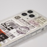 Coque iPhone 13 Pro Max - Autocollant Vintage Sticker étiquette de prix collage - Transparent