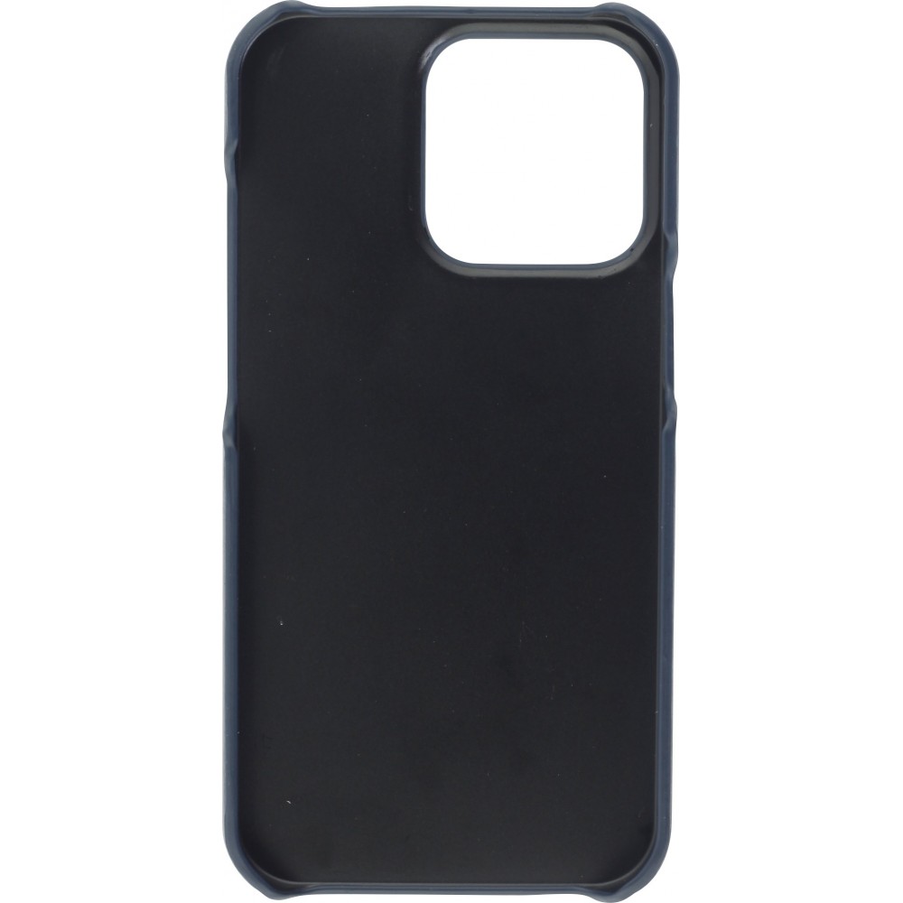 iPhone 13 Pro Max Case Hülle - Basic-Leder blau