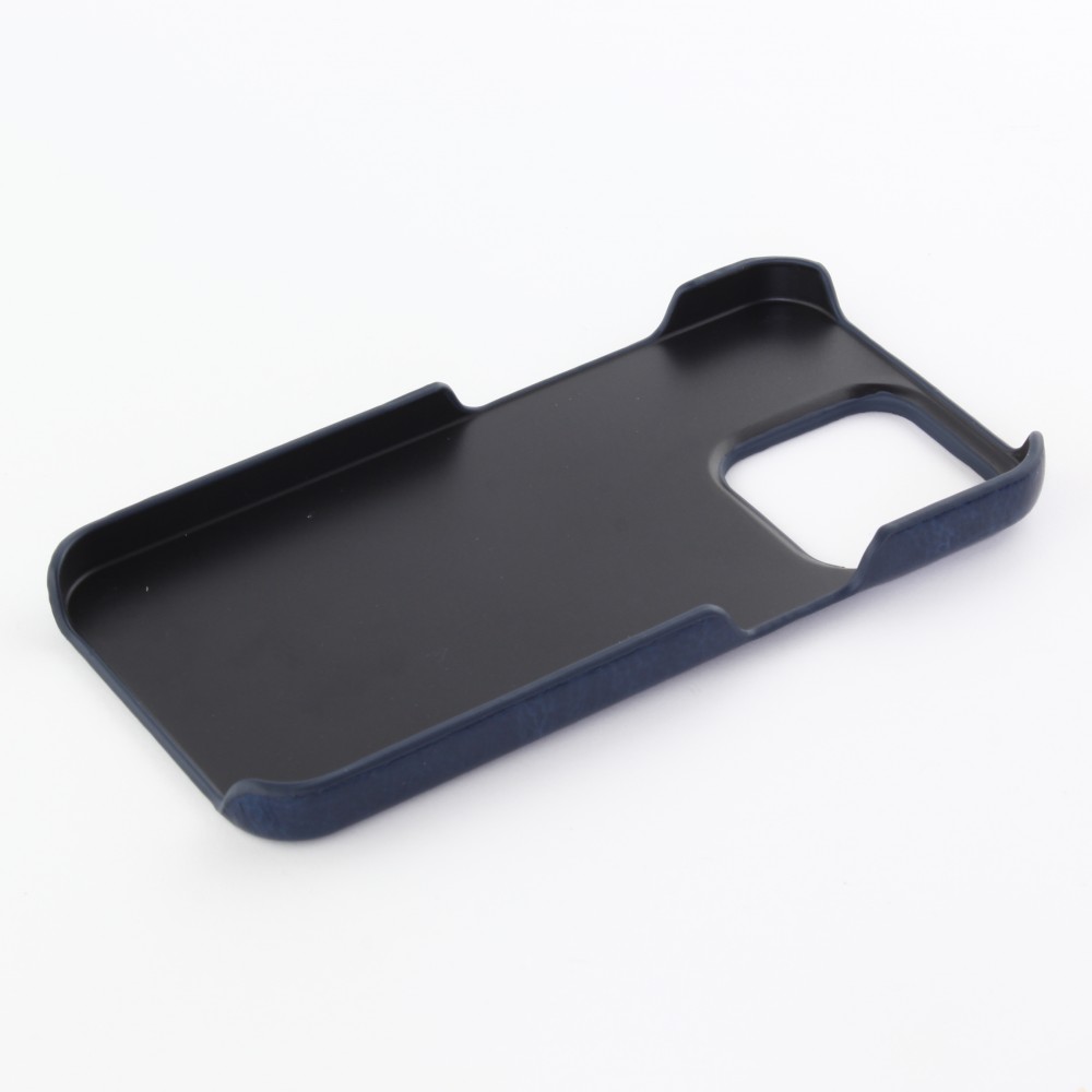 Coque iPhone 13 Pro Max - Basic cuir - Bleu