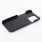 Coque iPhone 13 Pro - Basic cuir - Bleu