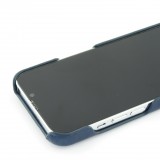 Coque iPhone 13 Pro - Basic cuir - Bleu