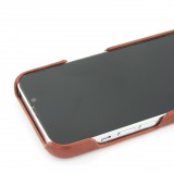 iPhone 13 Pro Max Case Hülle - Basic-Leder - Braun