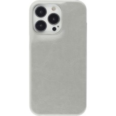 Coque iPhone 13 Pro - Basic cuir - Gris
