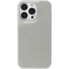 Coque iPhone 13 Pro Max - Basic cuir - Gris