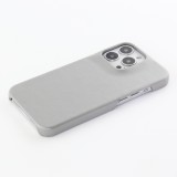 Coque iPhone 13 Pro - Basic cuir - Gris