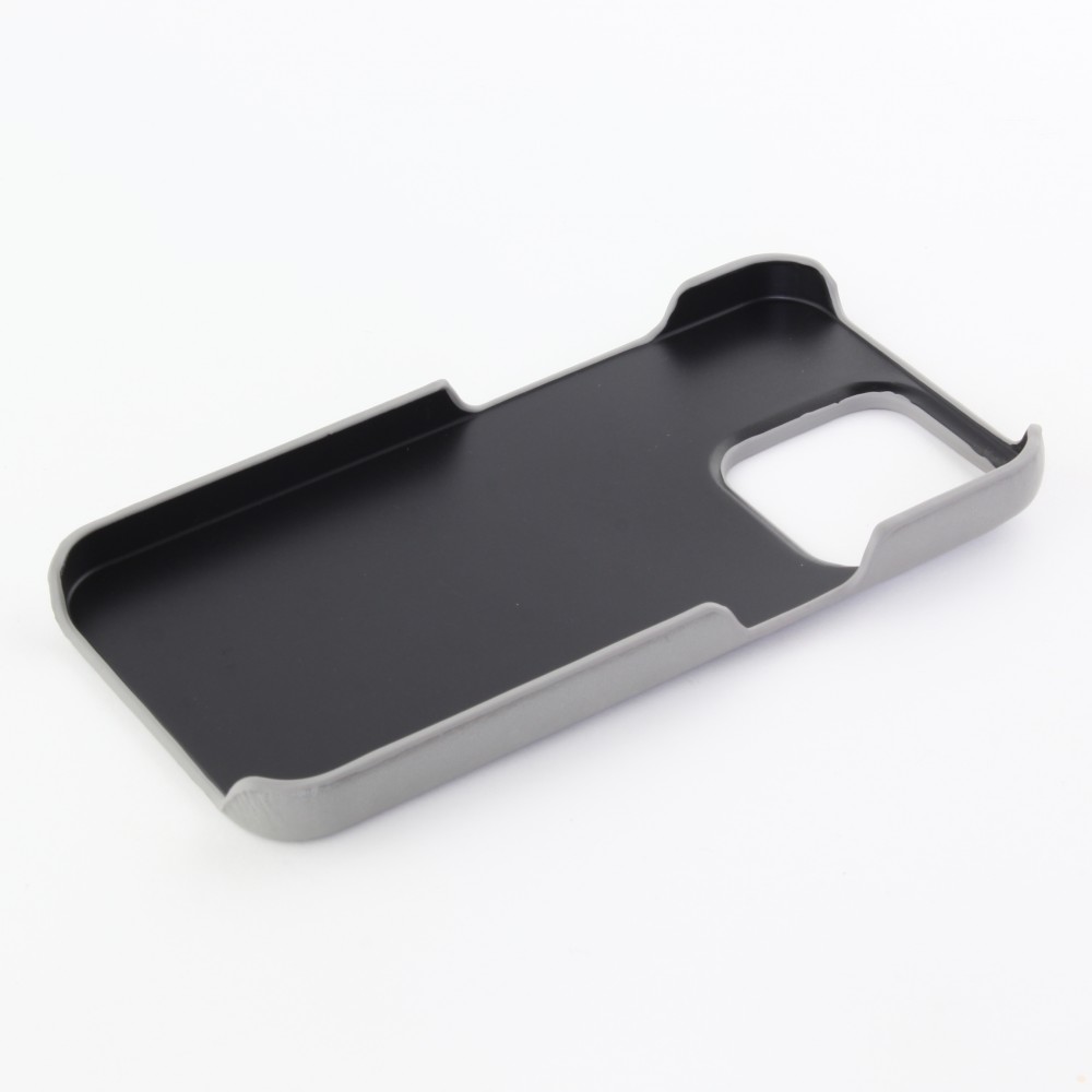 Coque iPhone 13 Pro Max - Basic cuir - Gris