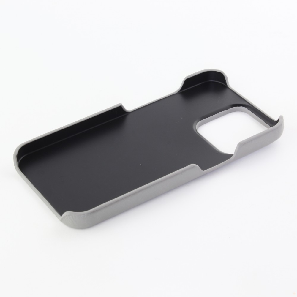 Coque iPhone 13 Pro - Basic cuir - Gris
