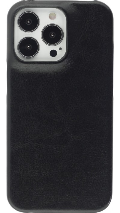 Coque iPhone 13 Pro - Basic cuir - Noir