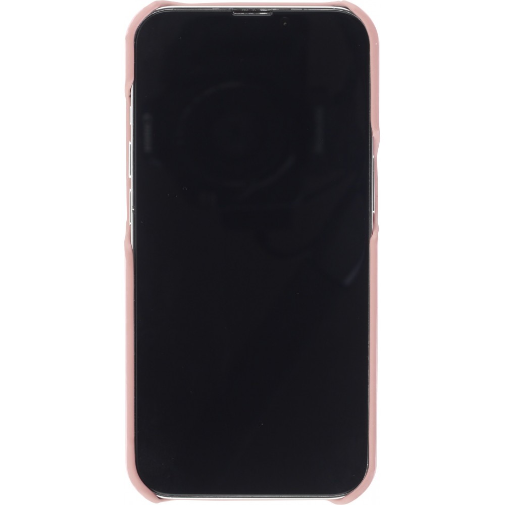 iPhone 13 Pro Max Case Hülle - Basic-Leder - Rosa