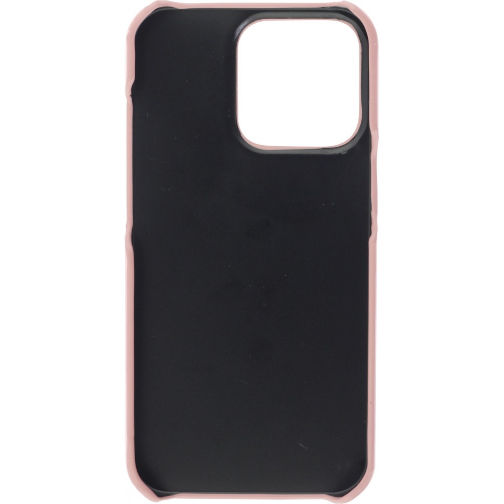 iPhone 13 Pro Max Case Hülle - Basic-Leder - Rosa