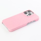 iPhone 13 Pro Max Case Hülle - Basic-Leder - Rosa