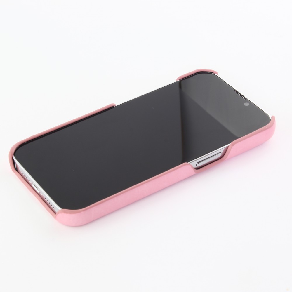 Coque iPhone 13 Pro - Basic cuir - Rose