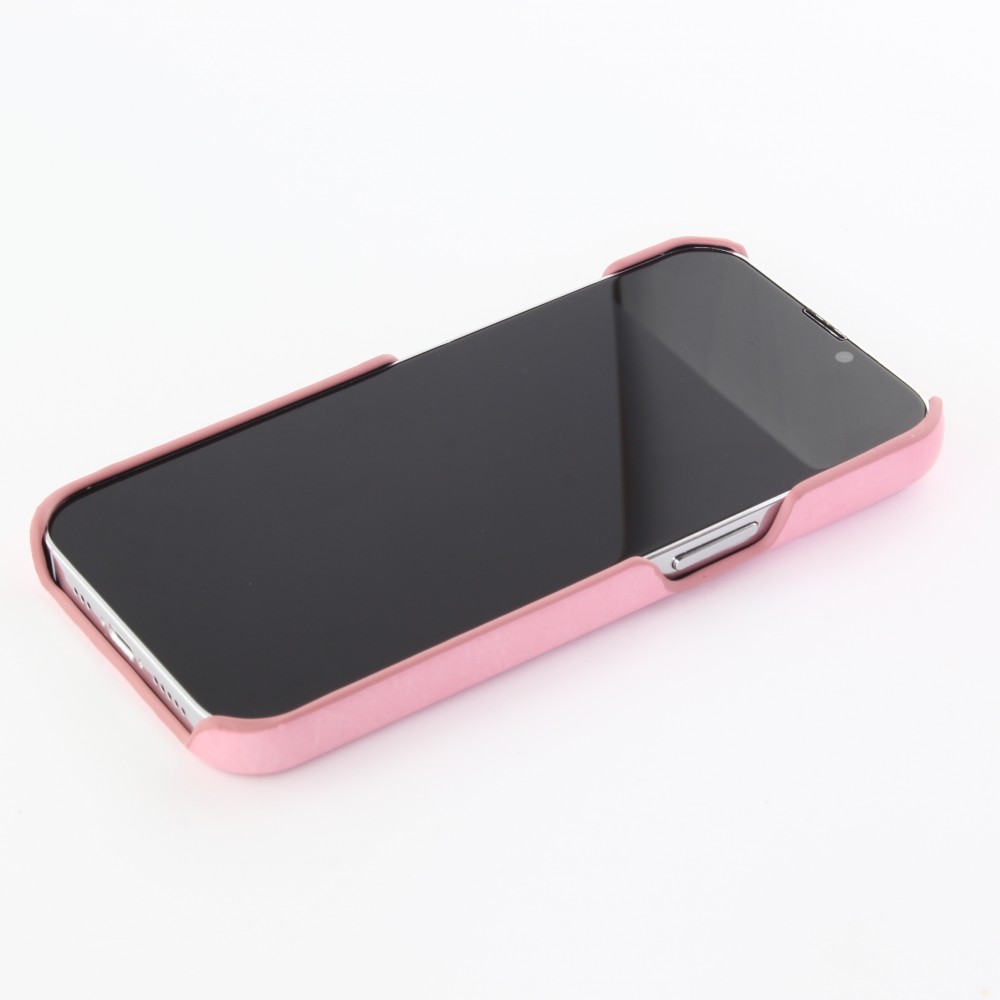 Coque iPhone 13 Pro Max - Basic cuir - Rose