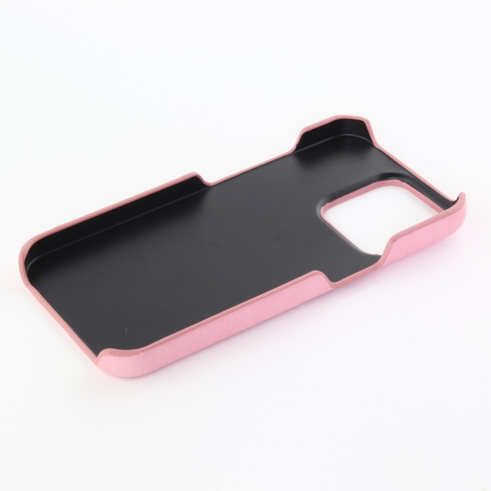 Coque iPhone 13 Pro Max - Basic cuir - Rose