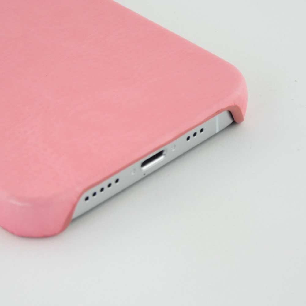 Coque iPhone 13 Pro - Basic cuir - Rose