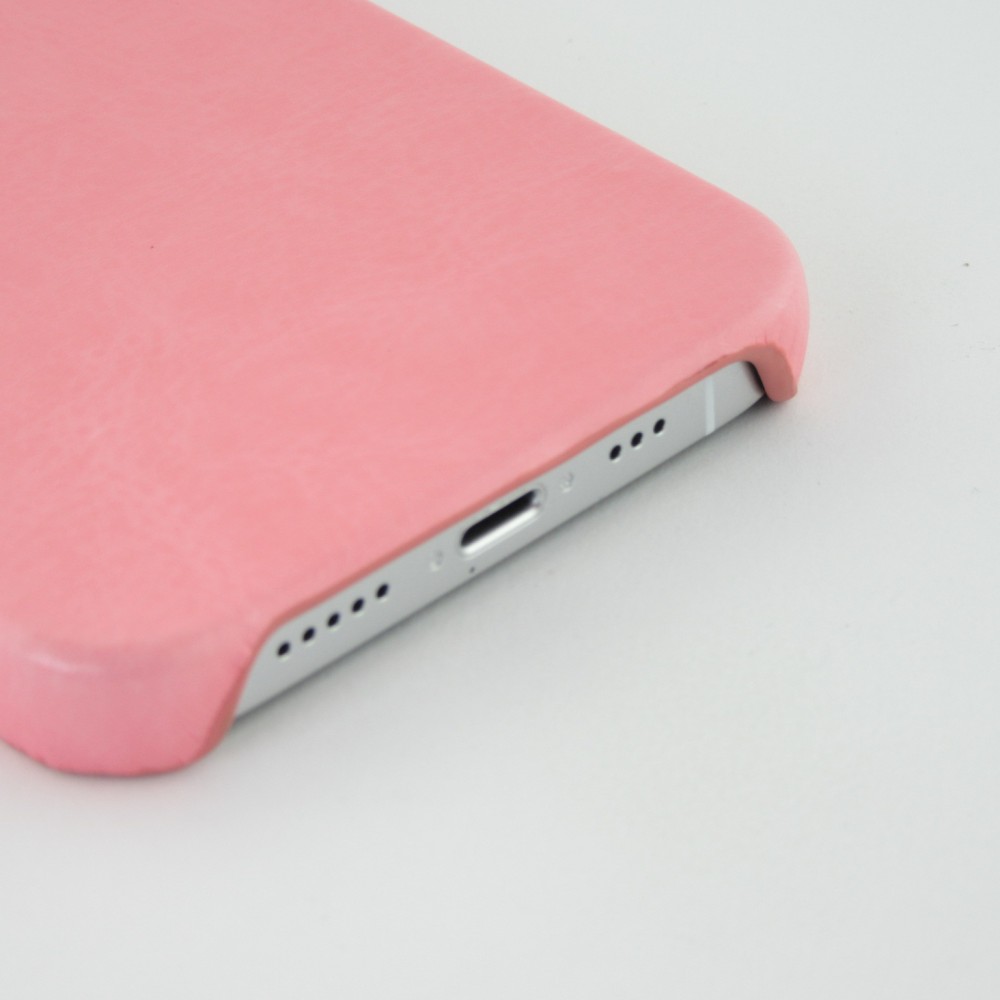 Coque iPhone 13 Pro Max - Basic cuir - Rose