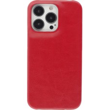 Coque iPhone 13 Pro - Basic cuir - Rouge