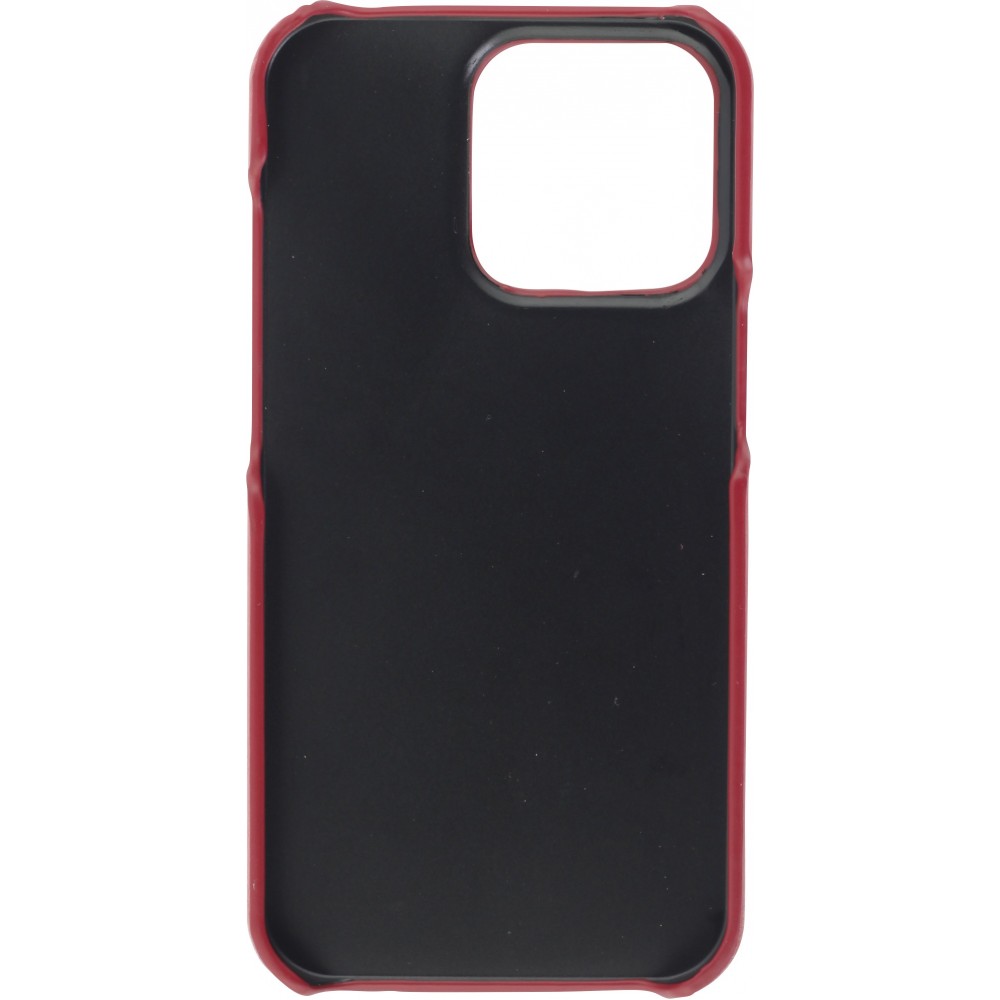 Coque iPhone 13 Pro Max - Basic cuir - Rouge