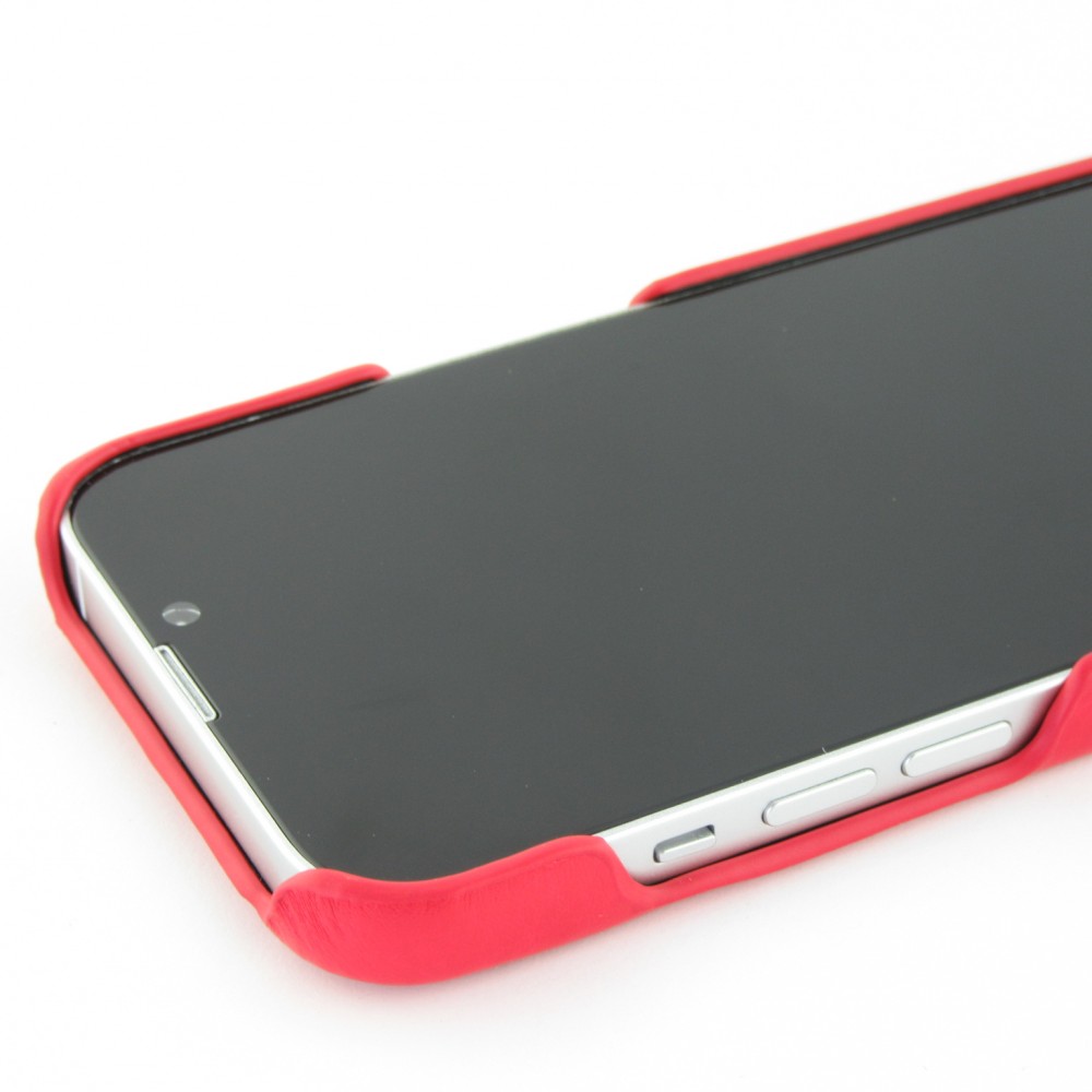 Coque iPhone 13 Pro - Basic cuir - Rouge