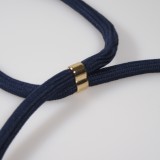 iPhone 13 Pro Case Hülle - Bio Eco-Friendly Vegan mit Handykette Necklace blau