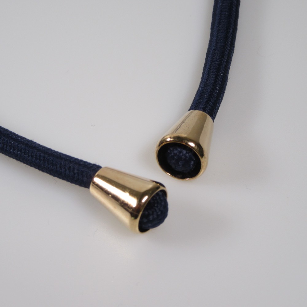 iPhone 13 Pro Case Hülle - Bio Eco-Friendly Vegan mit Handykette Necklace blau