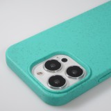 Coque iPhone 13 Pro - Bio Eco-Friendly nature avec cordon collier - Turquoise