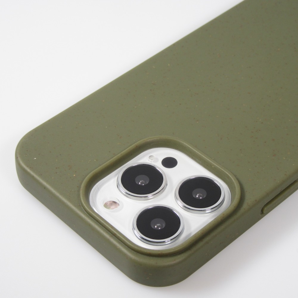 Coque iPhone 13 Pro - Bio Eco-Friendly nature avec cordon collier - Vert foncé