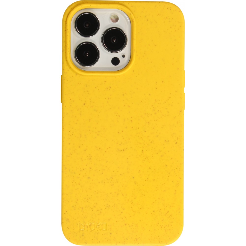 Coque iPhone 13 Pro - Bioka biodégradable et compostable Eco-Friendly jaune