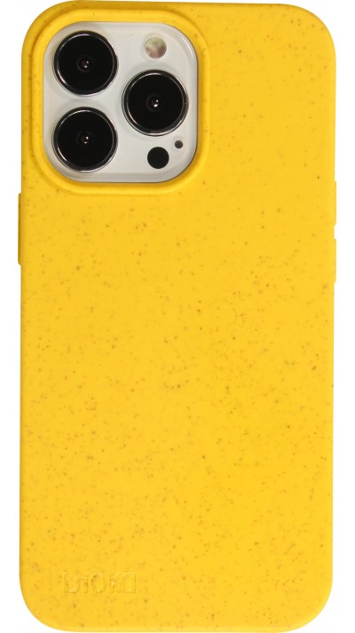 Coque iPhone 13 Pro Max - Bioka biodégradable et compostable Eco-Friendly jaune