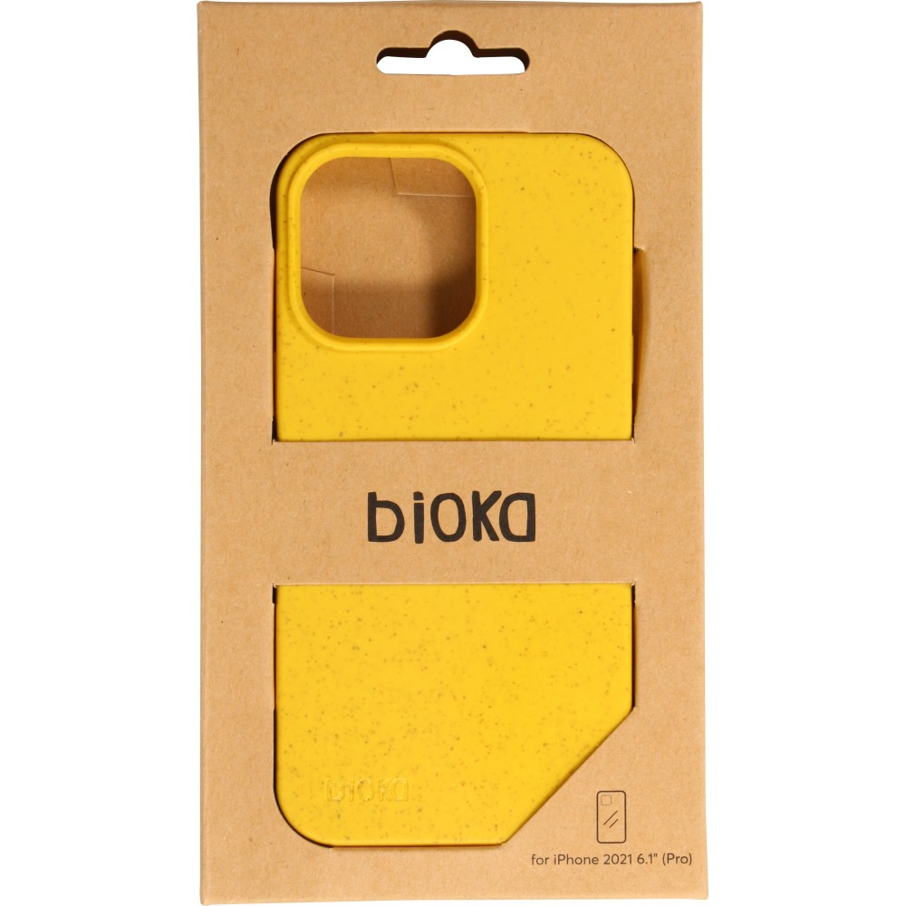 iPhone 13 Pro Max Case Hülle - Bioka Biologisch Abbaubar Eco-Friendly Kompostierbar - Gelb