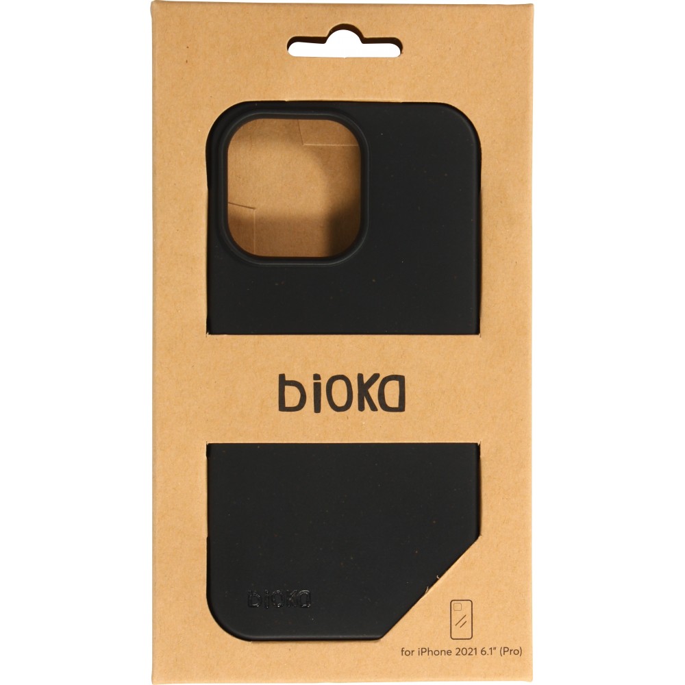 Coque iPhone 13 Pro Max - Bioka biodégradable et compostable Eco-Friendly - Noir