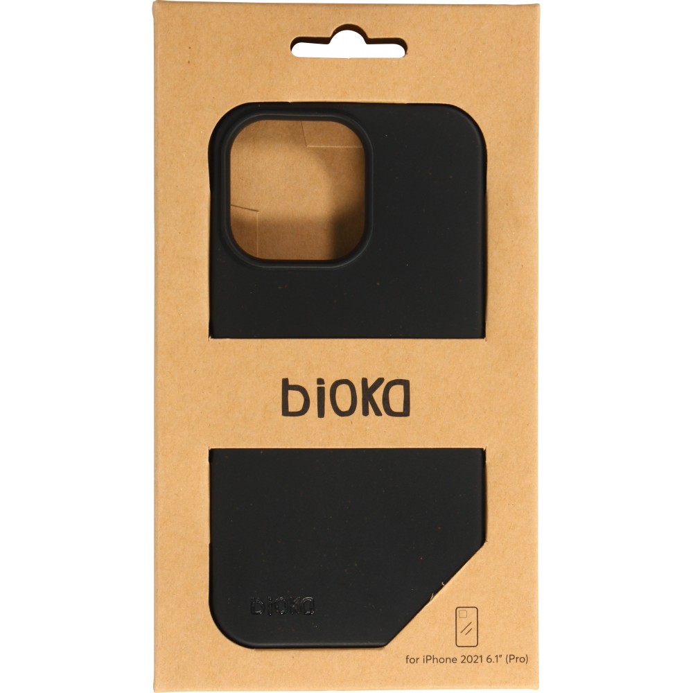 Coque iPhone 13 Pro - Bioka biodégradable et compostable Eco-Friendly - Noir