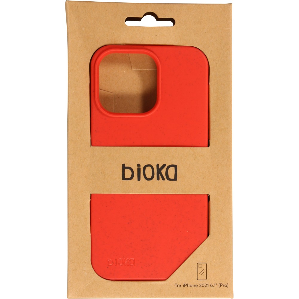 Hülle iPhone 13 Pro - Bioka Biologisch Abbaubar Eco-Friendly Kompostierbar - Rot