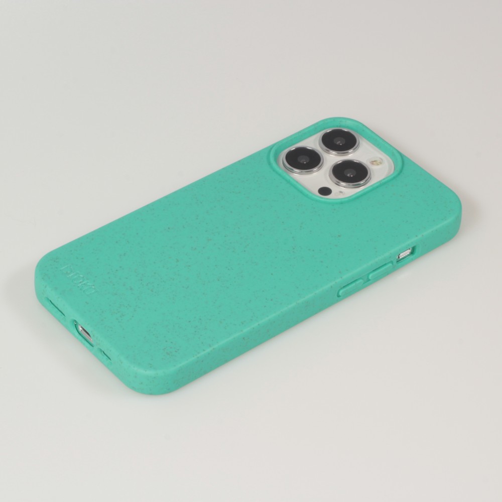 Coque iPhone 13 Pro Max - Bioka biodégradable et compostable Eco-Friendly - Turquoise