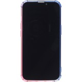 iPhone 13 Pro Max Case Hülle - Gummi Bumper Rainbow mit extra Schutz für Ecken Antischock - bleu - Rosa