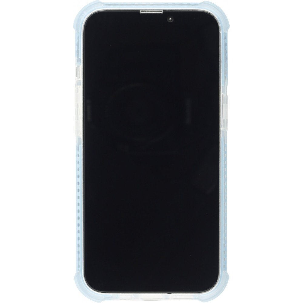Coque iPhone 13 Pro Max -  Bumper Stripes - Bleu