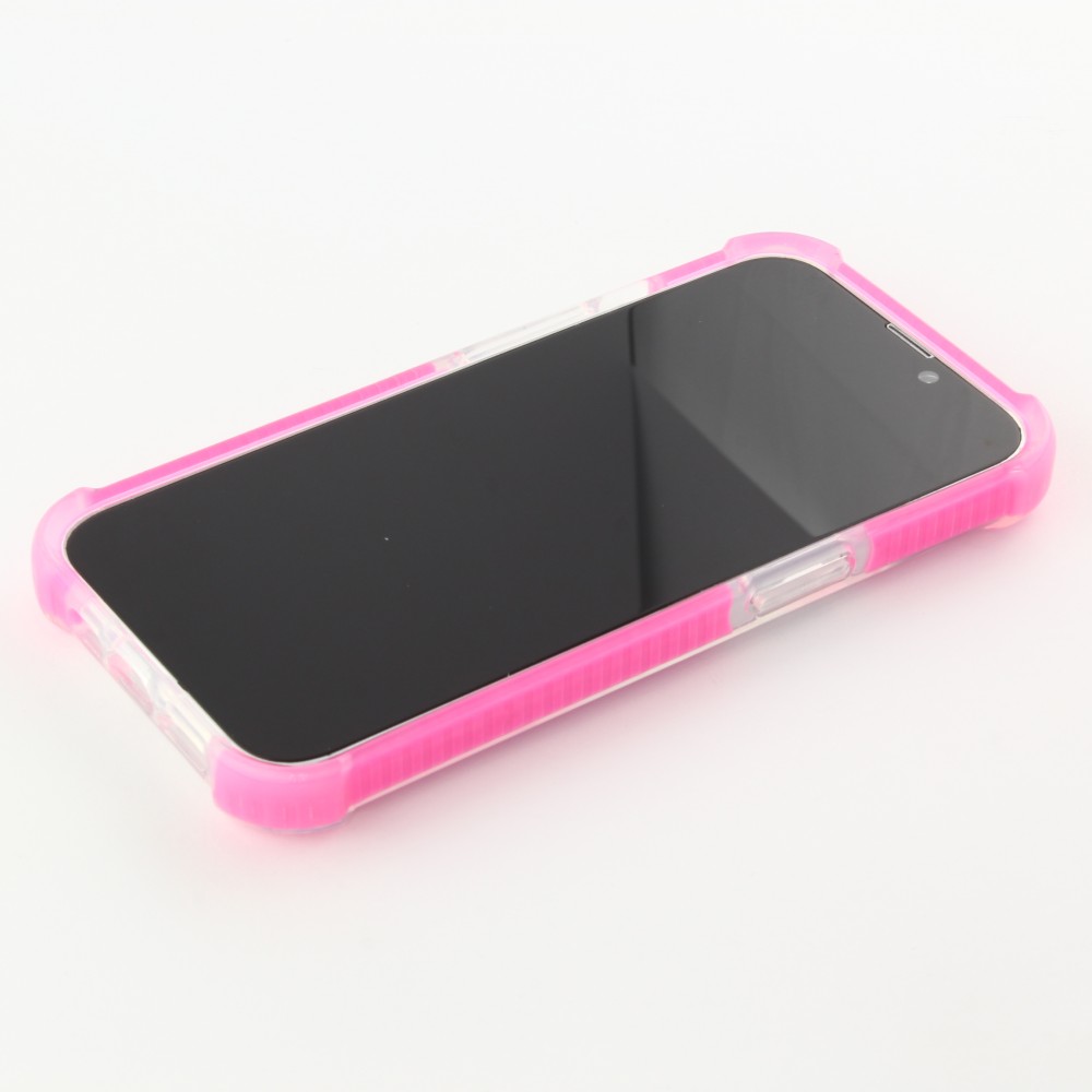 iPhone 13 Pro Max Case Hülle - Bumper Stripes - Rosa